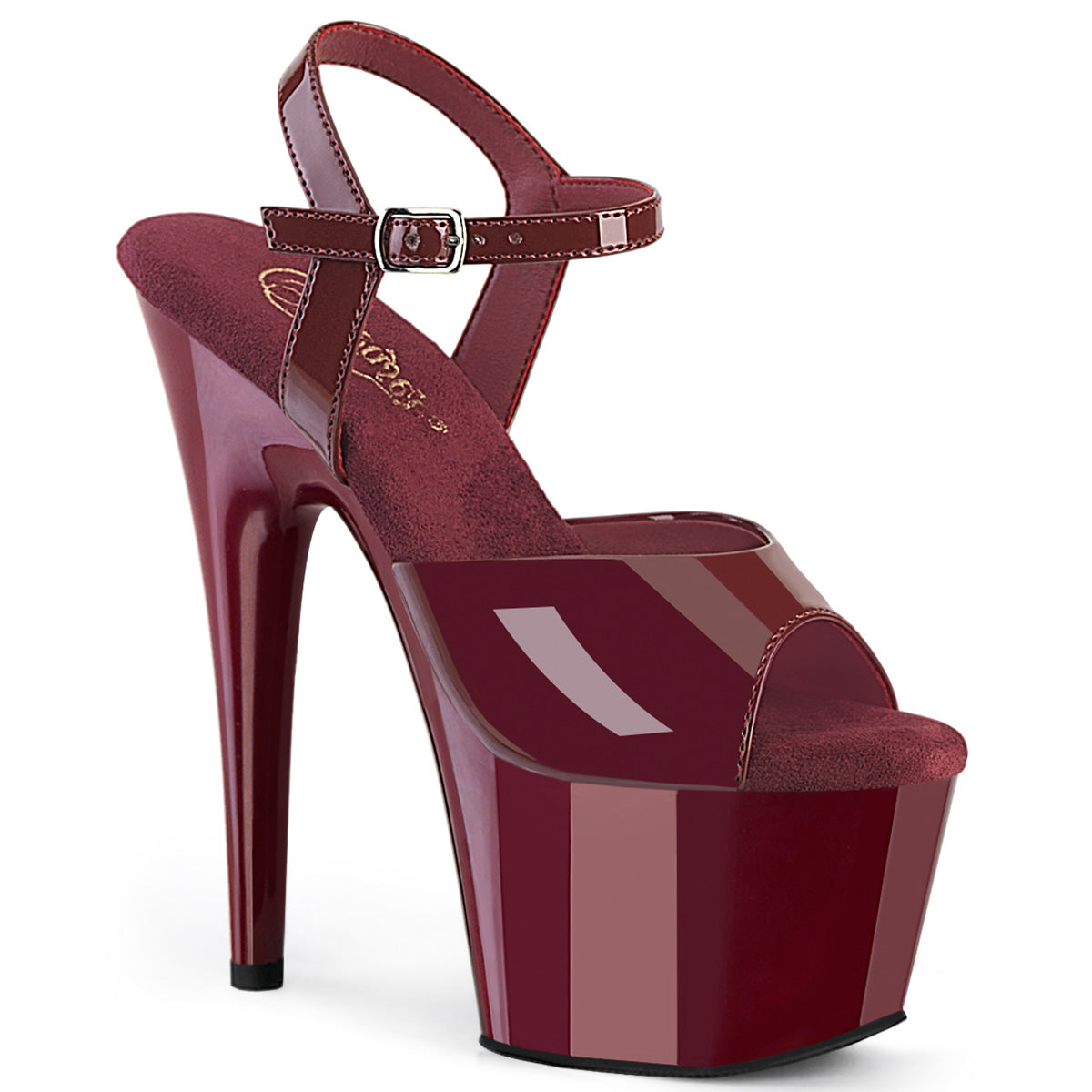 Pleasers Adore-709 - Burgundy Pat/Burgundy