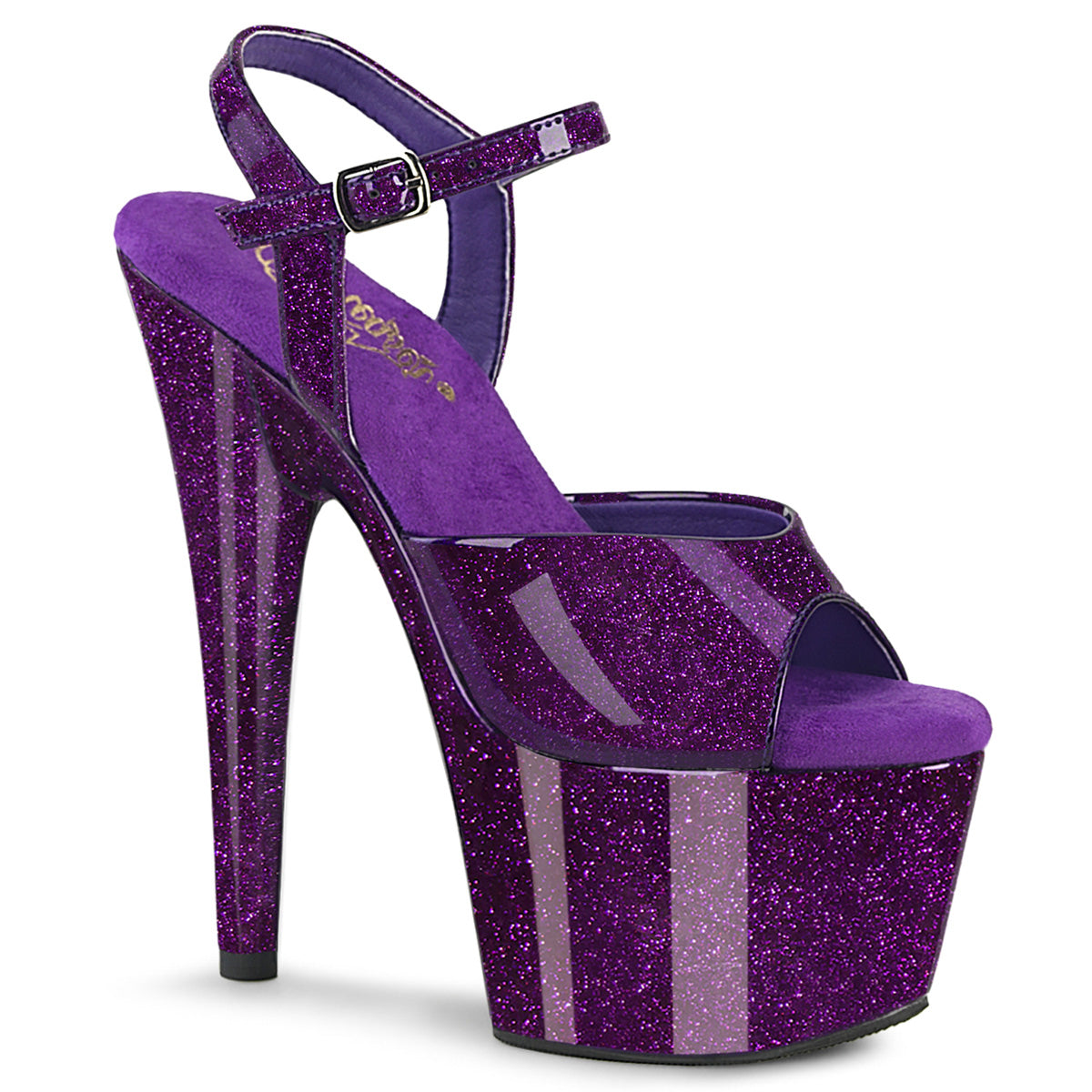 Pleasers Adore-709Gp - Purple Glitter Pat/M