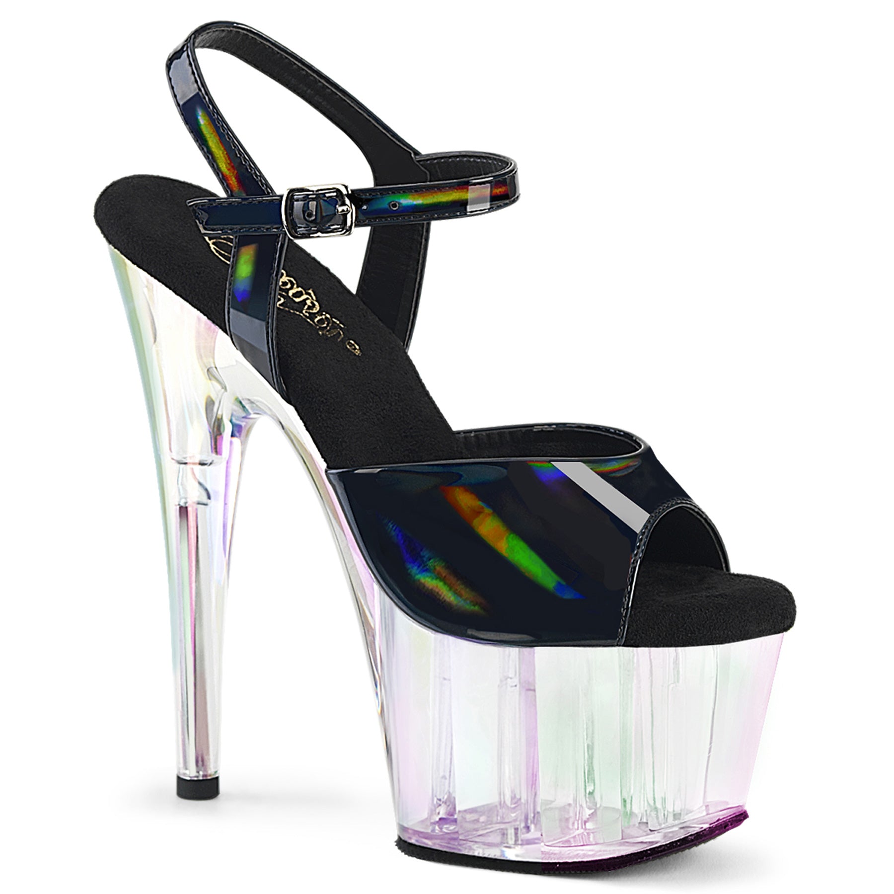 Pleasers Adore-709Ht - Blk Holo/Holo Tinted