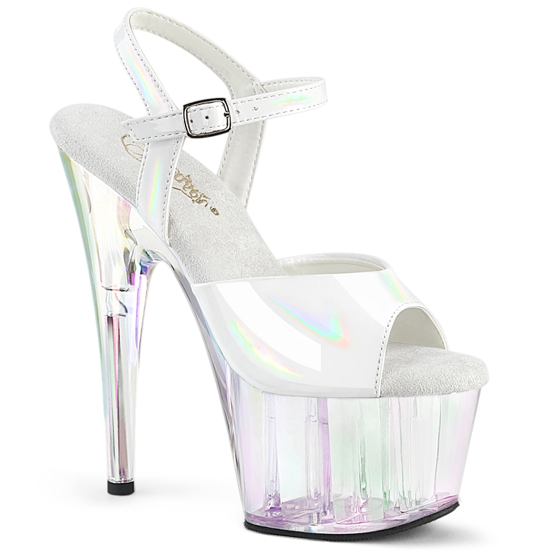 Pleasers Adore-709Ht - Wht Holo/Holo Tinted
