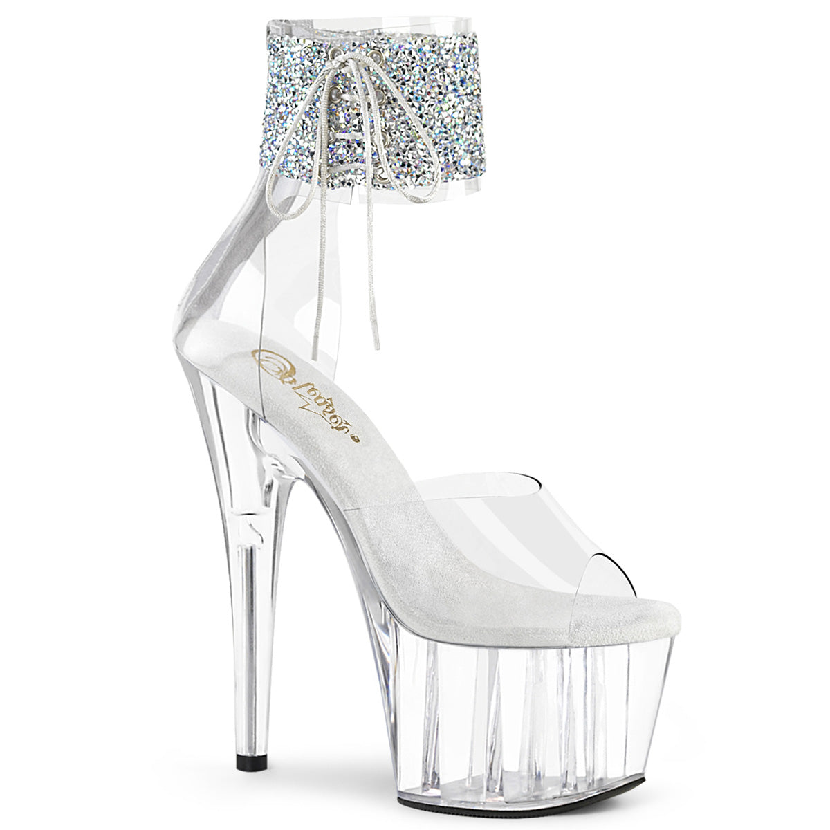 Pleasers Adore-724Rs-02 - Clr-Slv RS/Clr