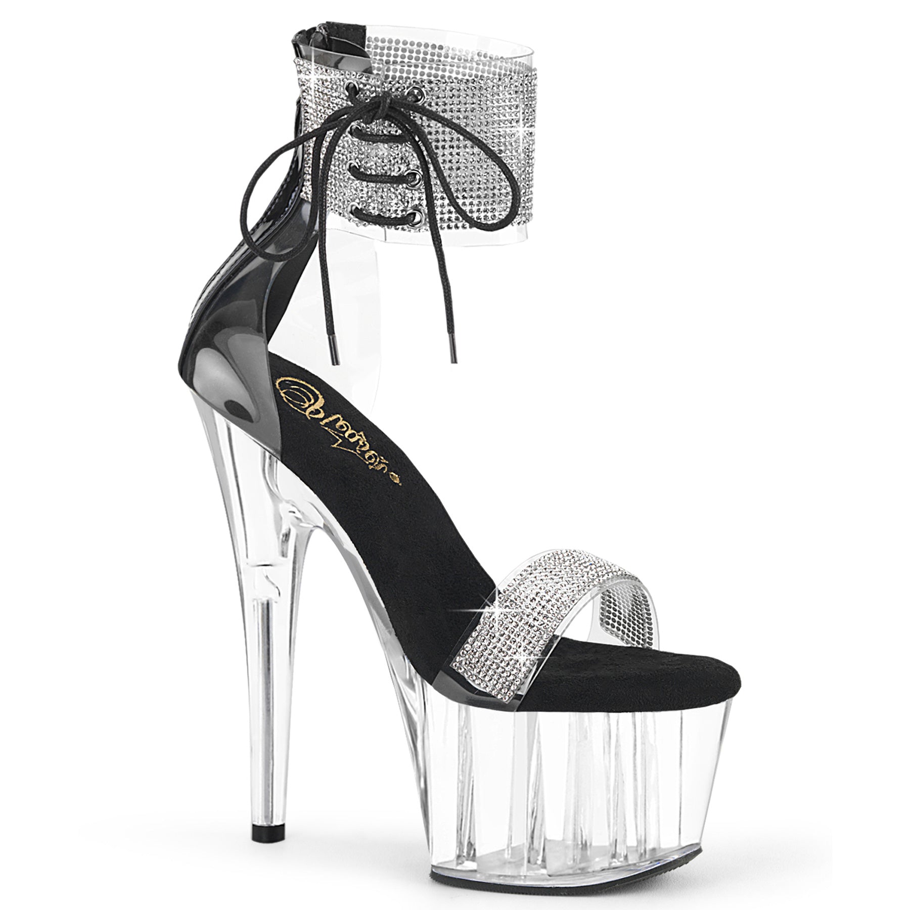 Pleasers Adore-727Rs - Clr-Blk/Clr