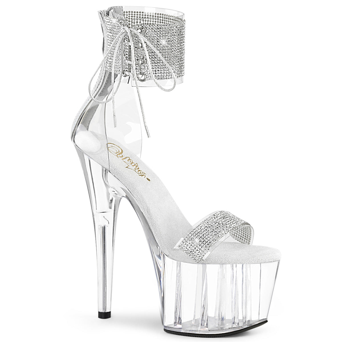Pleasers Adore-727Rs - Clr-Slv/Clr