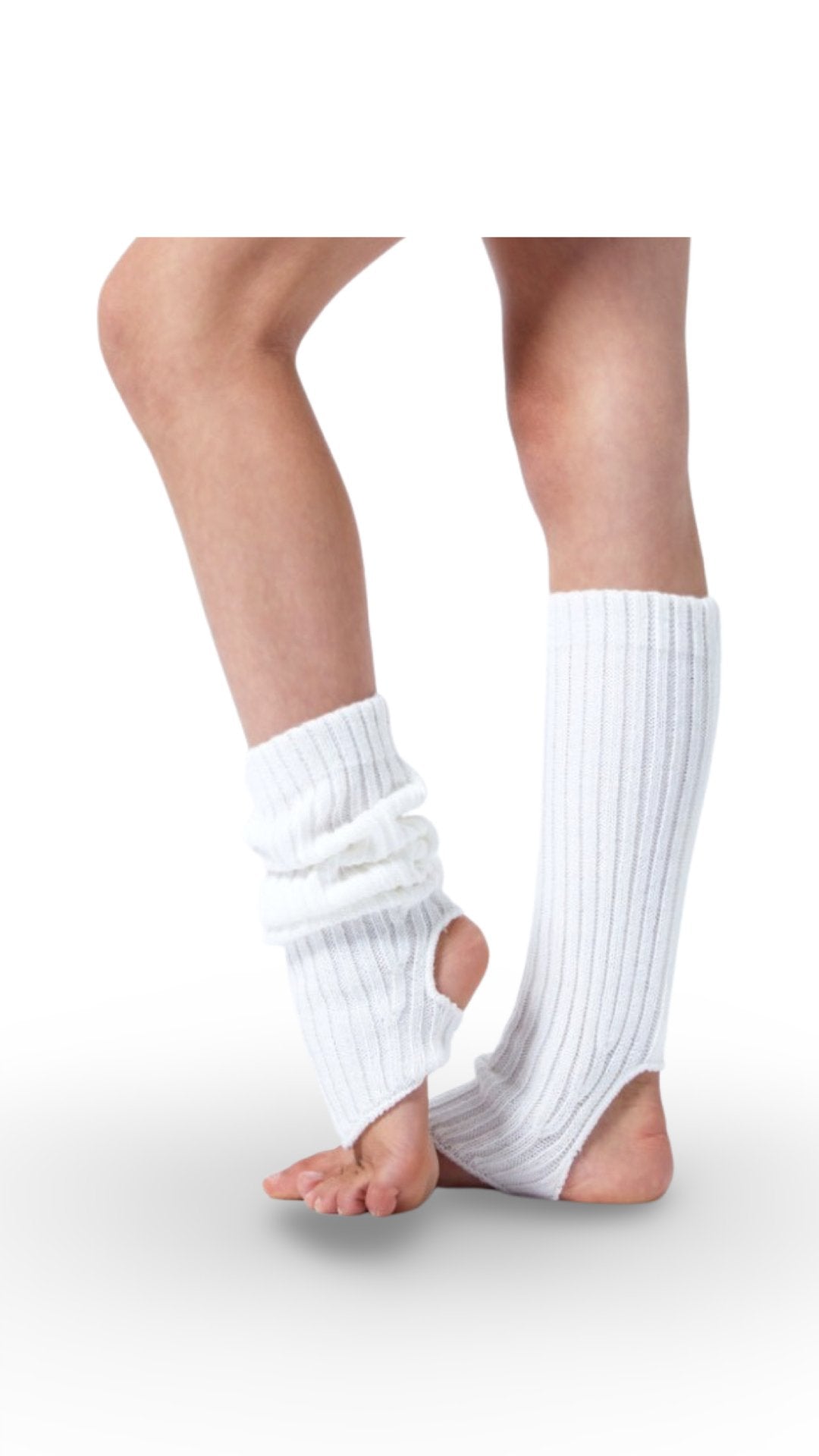 Ankle Leg Warmers White - Model Express VancouverHosiery