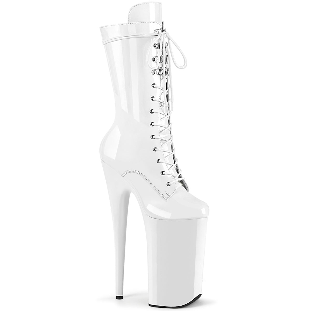Pleasers Beyond-1050 - Wht Pat/Wht