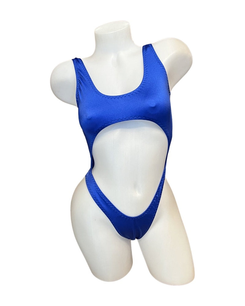 Bralette Top Thong Back Bodysuit Royal - Model Express Vancouver