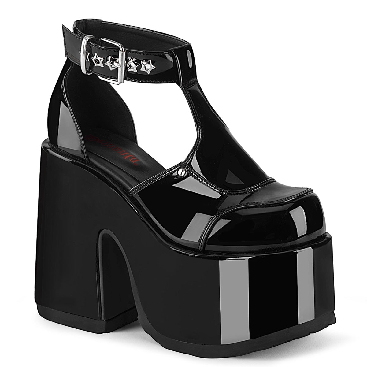Demonia Camel-103 - Blk Pat