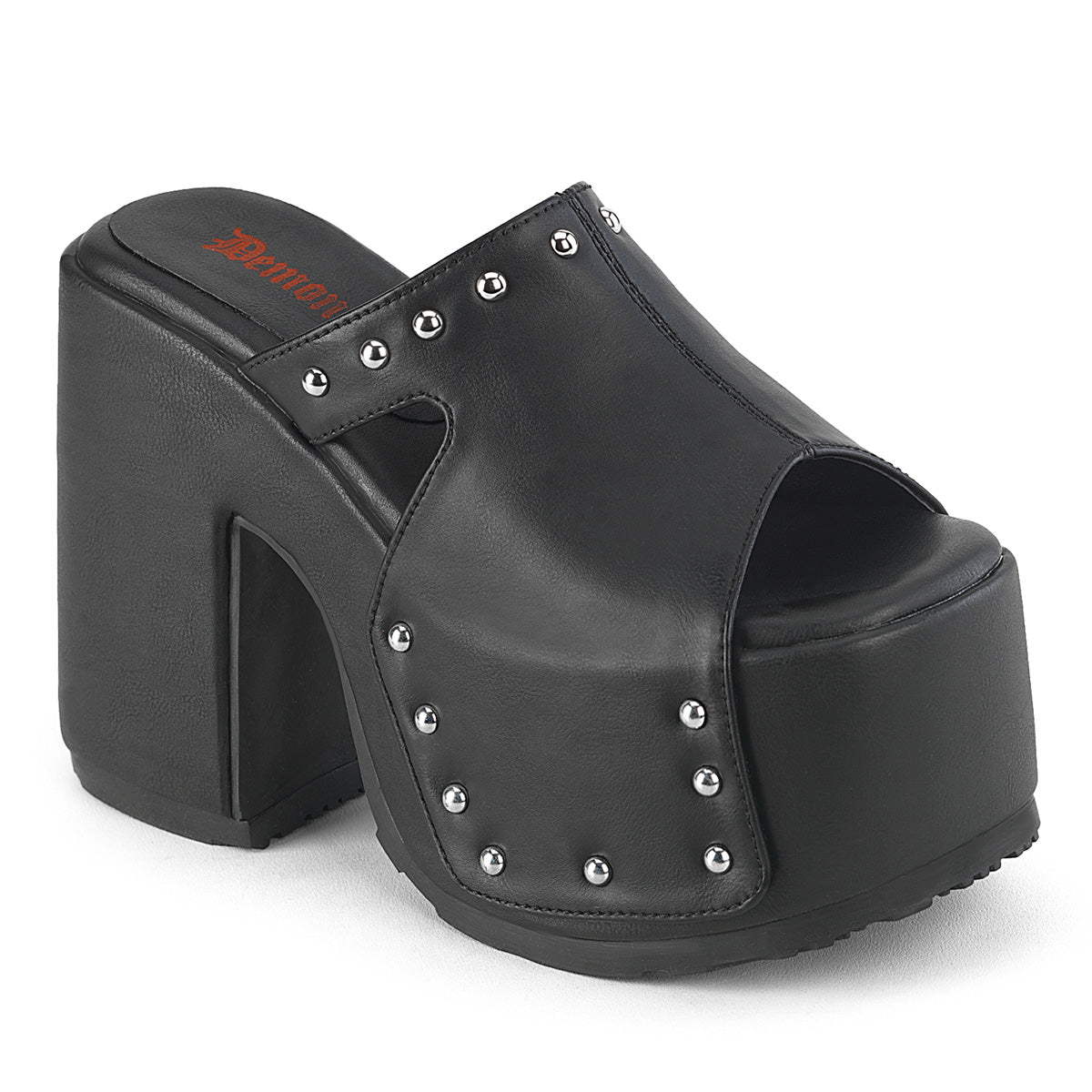 Demonia Camel-109 - Blk Vegan Leather