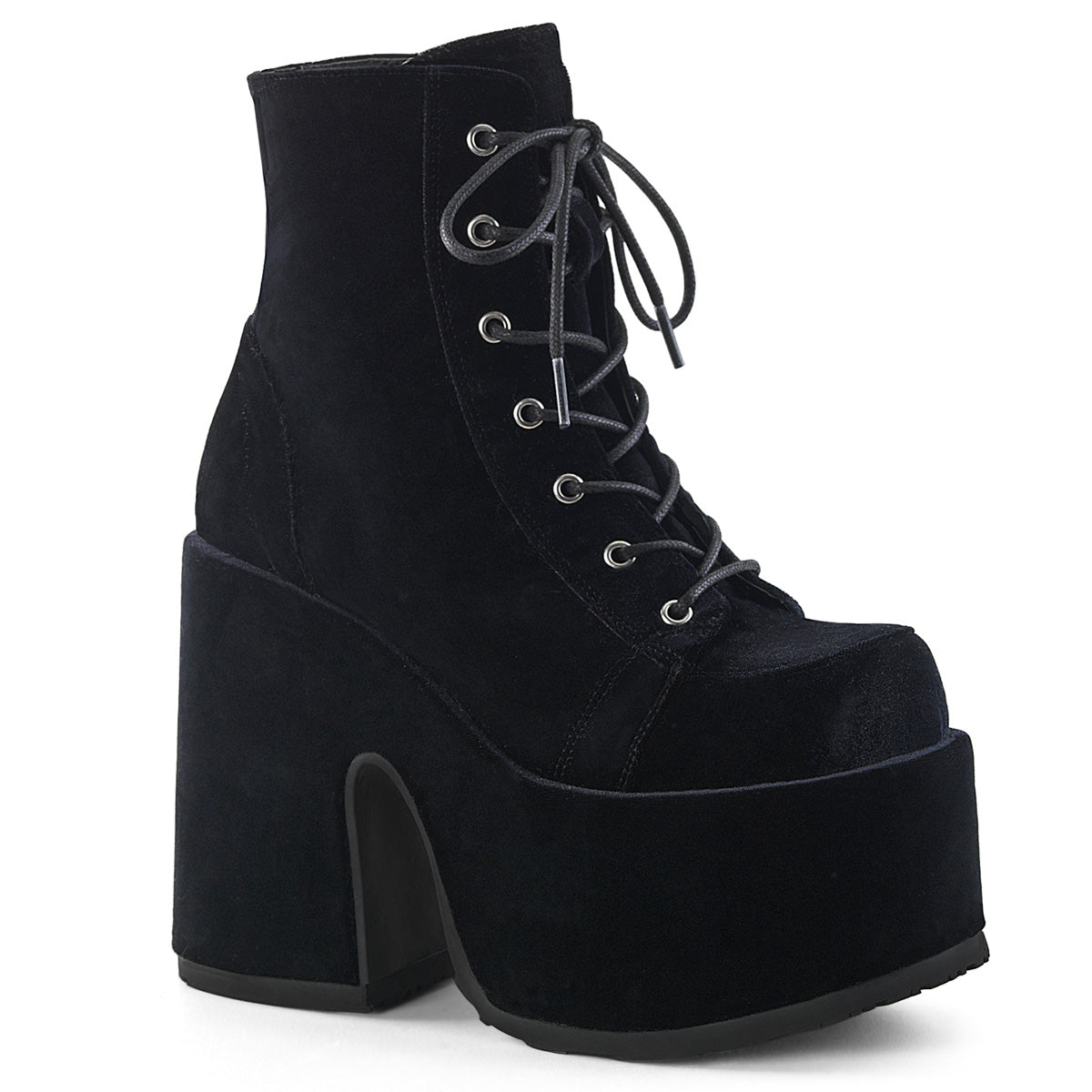 Demonia Camel-203 - Blk Velvet