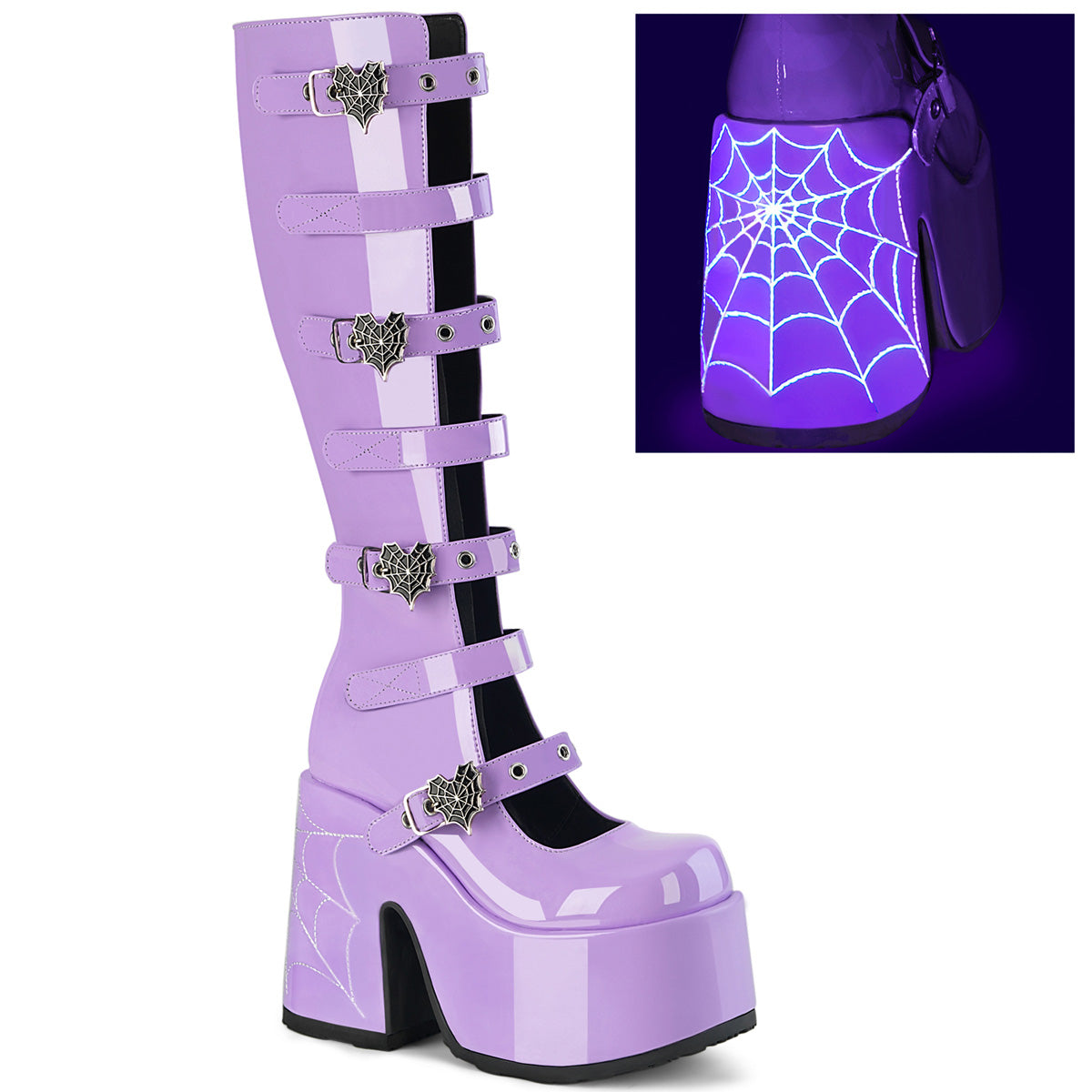 Demonia Camel-223 - Lavender Pat