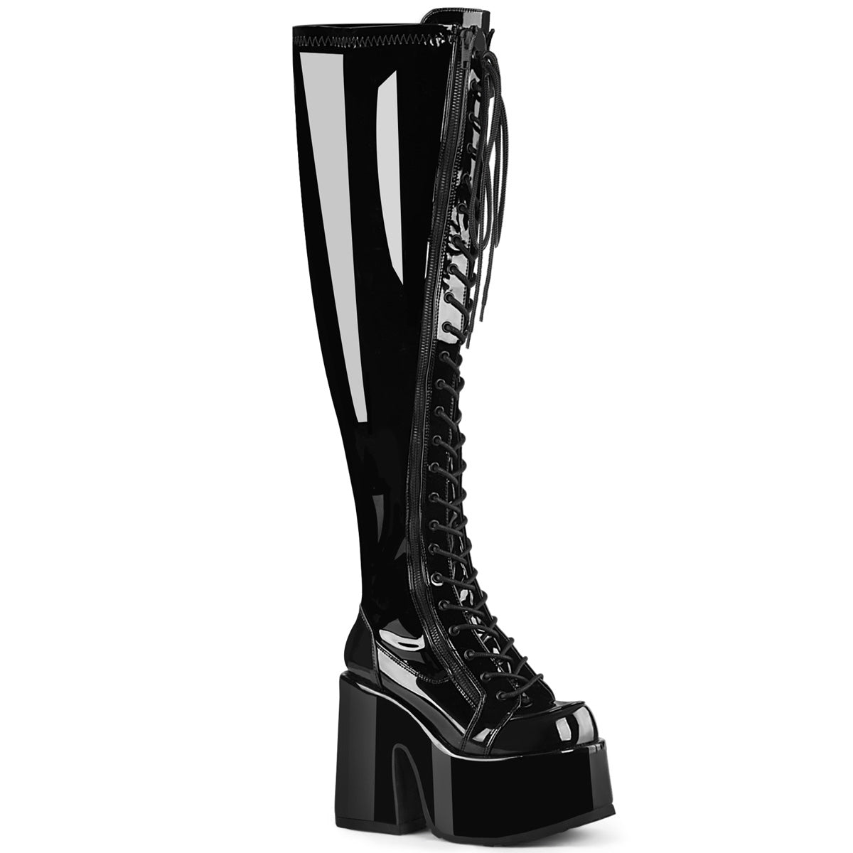 Demonia Camel-300Wc - Blk Str Pat