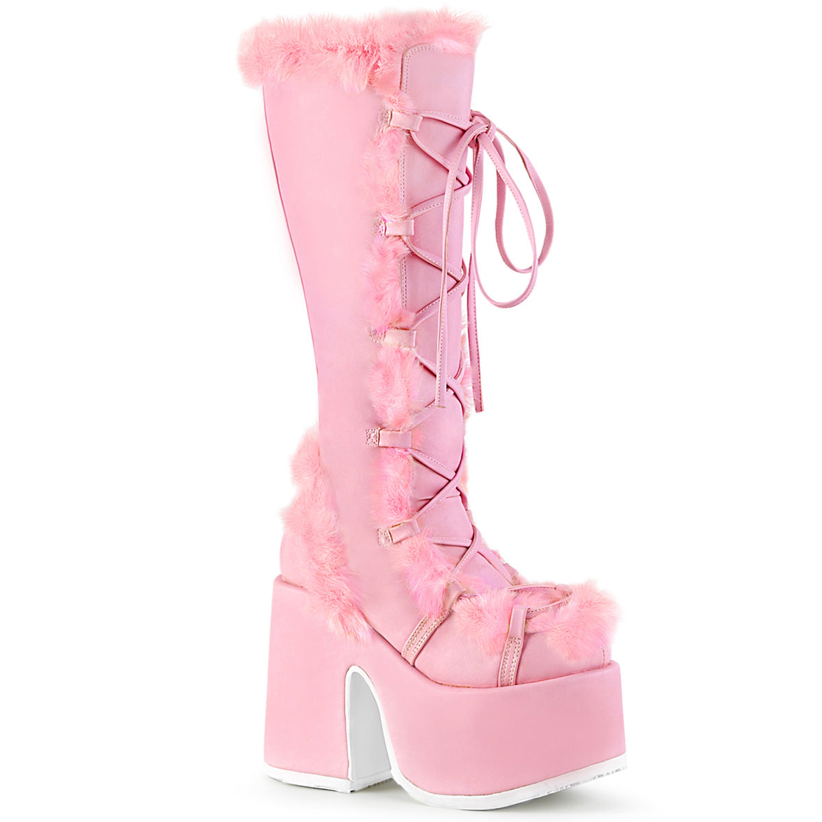 Demonia Camel-311 - Pastel Pink Vegan Leather