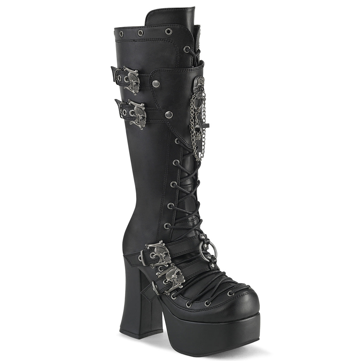 Demonia Charade-230 - Blk Vegan Leather