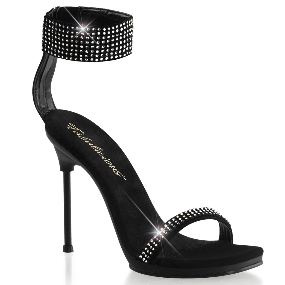 Fabulicious Chic-40 - Blk Nubuck Pu/Blk
