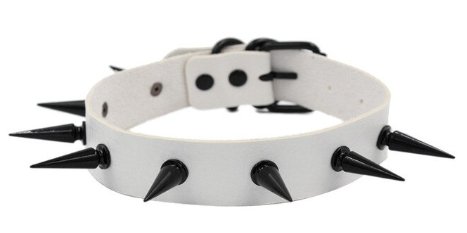 Choker - Medium Black Spike White - Model Express VancouverAccessories