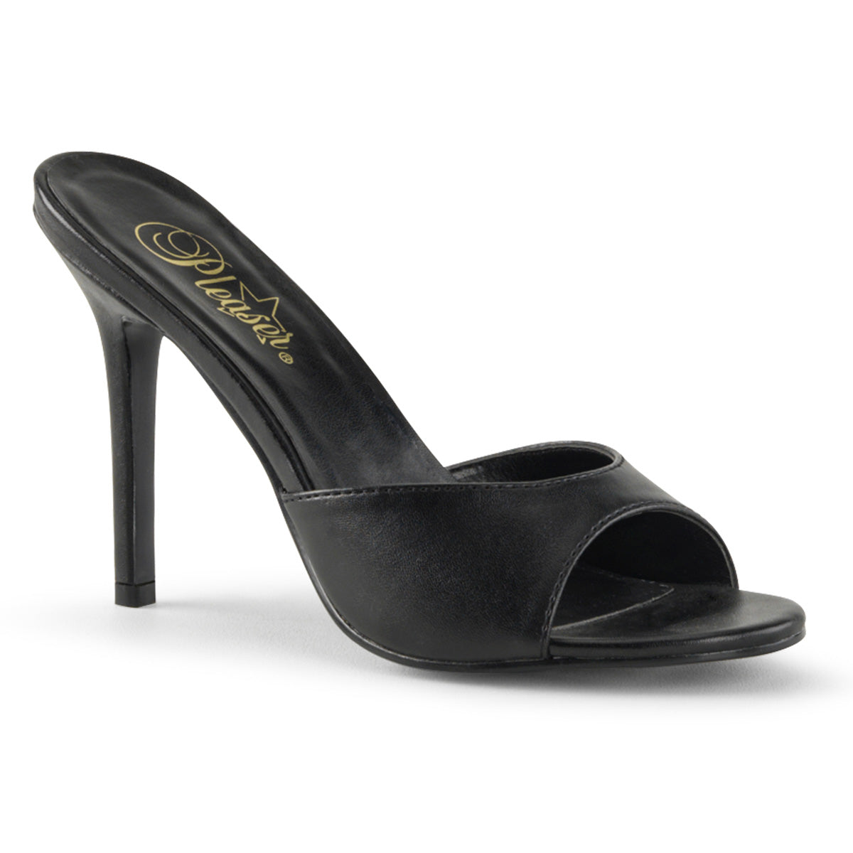Pleasers Classique-01 - Blk Kid Pu