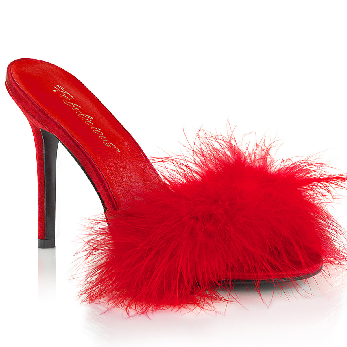 Fabulicious Classique-01F - Red Pu-Fur