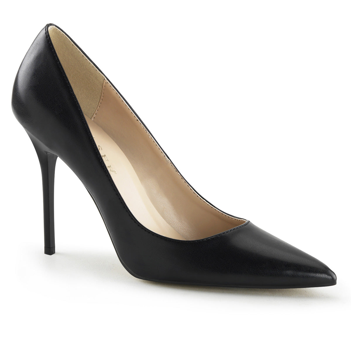 Pleasers Classique-20 - Blk Kid Pu