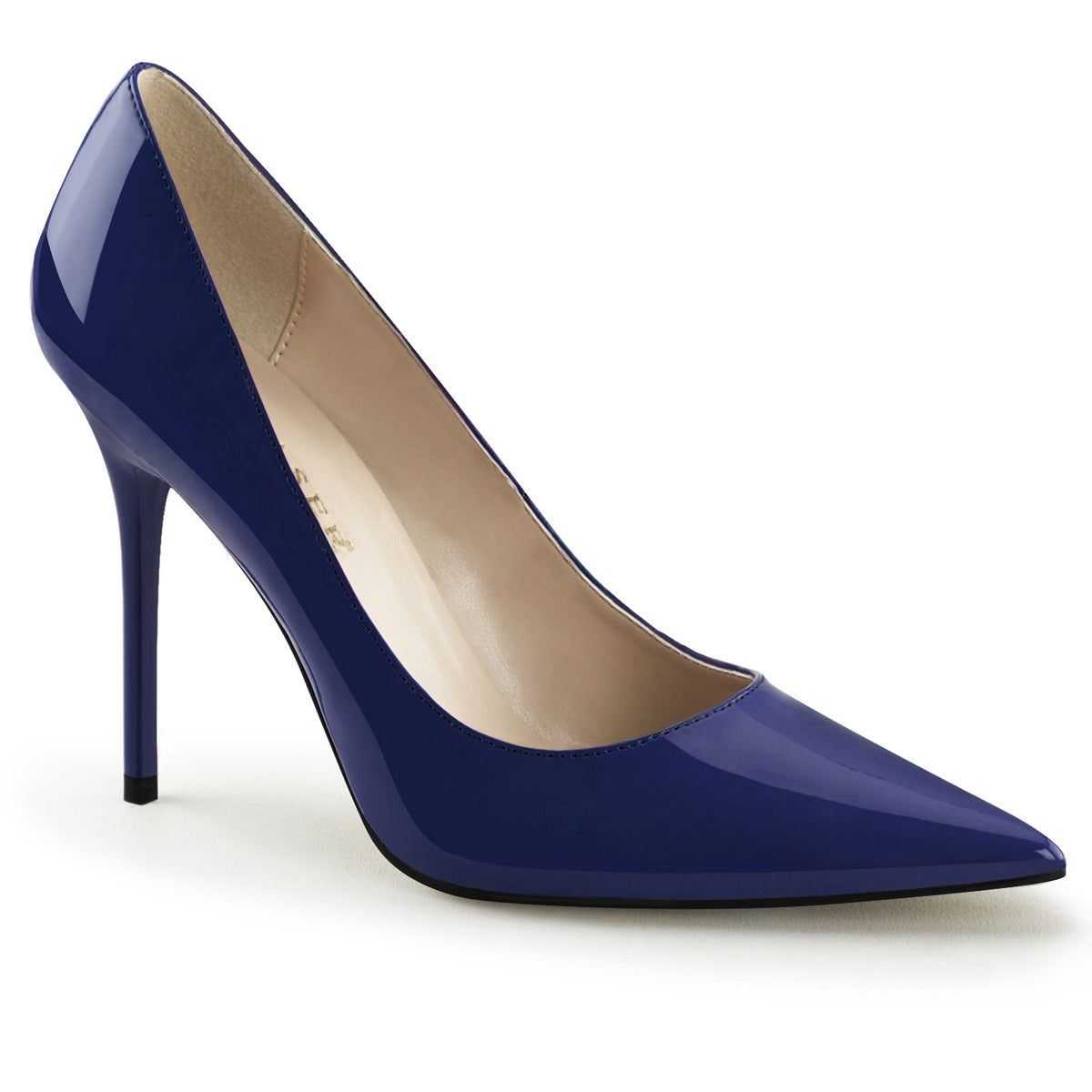 Pleasers Classique-20 - Navy Blue Pat