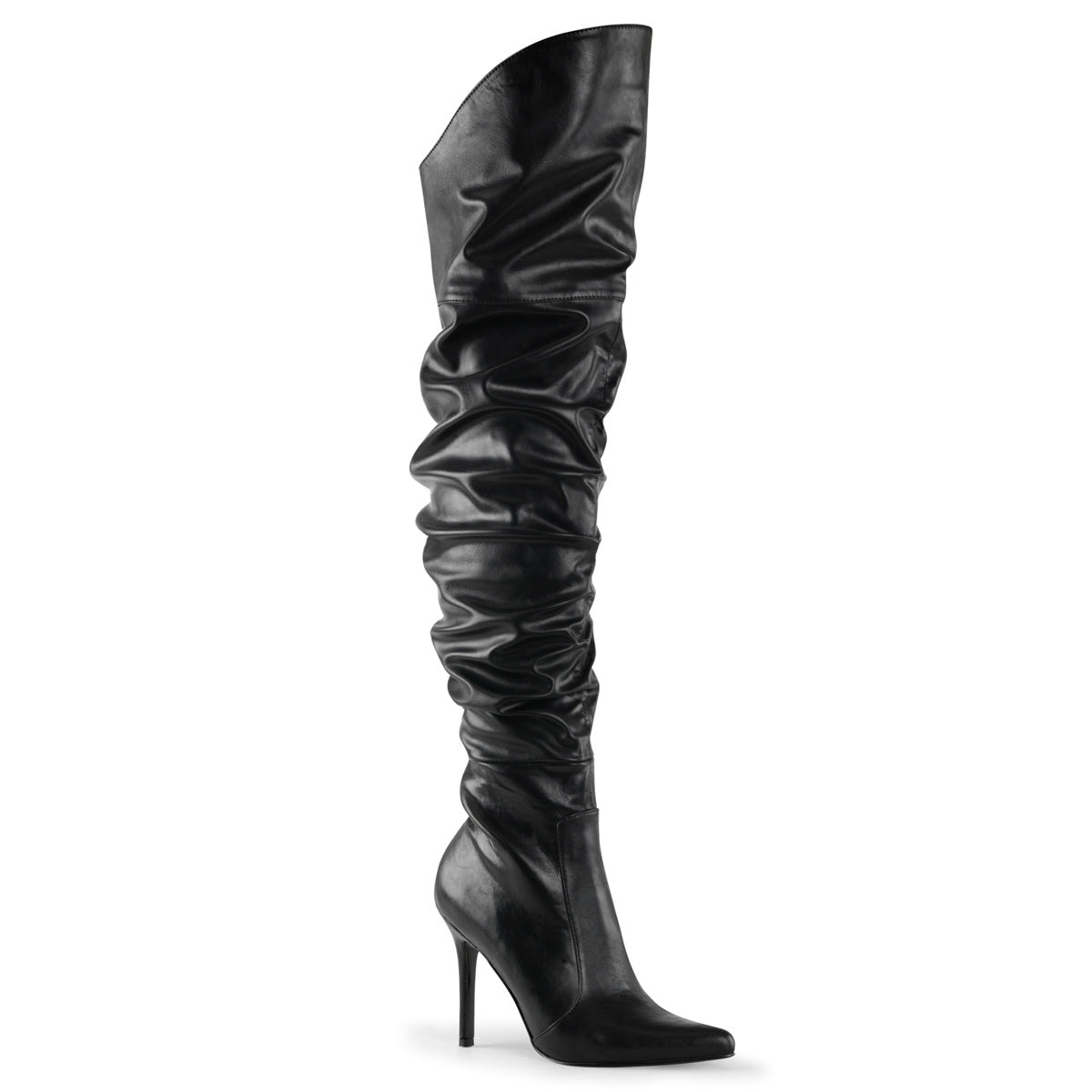 Pleasers Classique-3011 - Blk Faux Leather