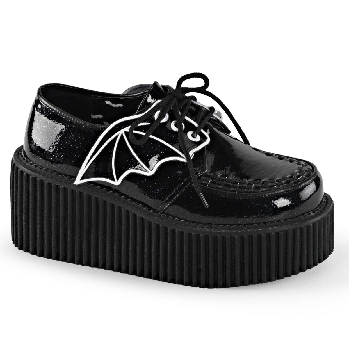 Demonia Creeper-205 - Blk Glitter Vinyl