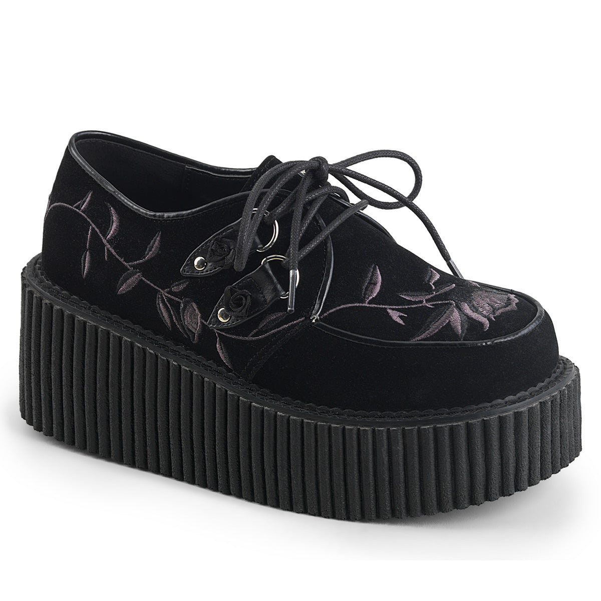 Demonia Creeper-219 - Blk Velvet