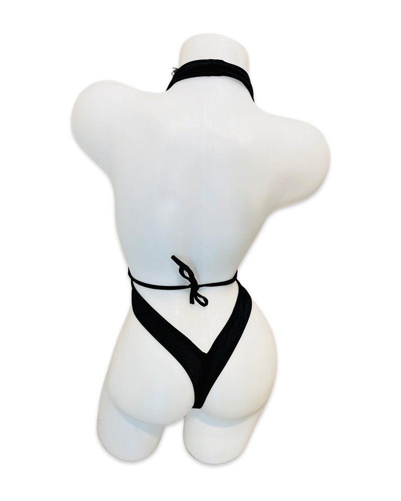 Criss Cross One Piece Wrap Black - Model Express Vancouver