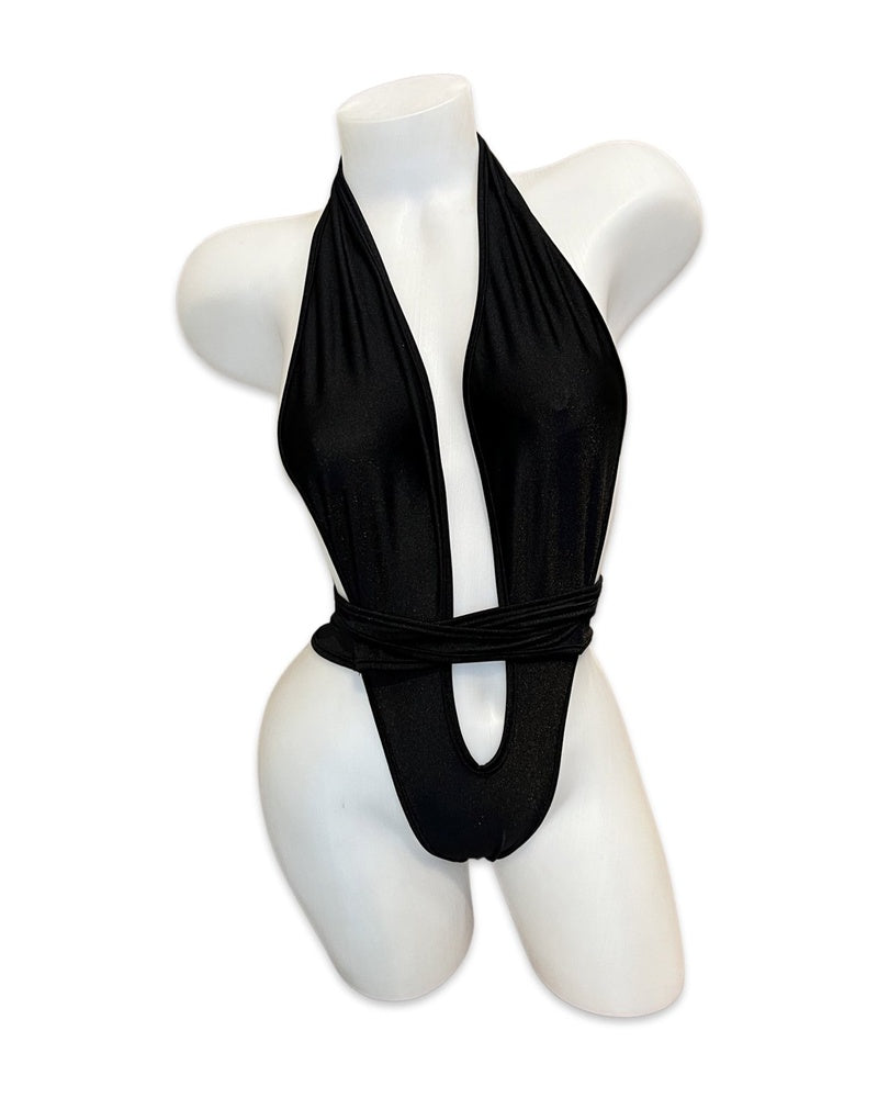 Criss Cross One Piece Wrap Black - Model Express Vancouver