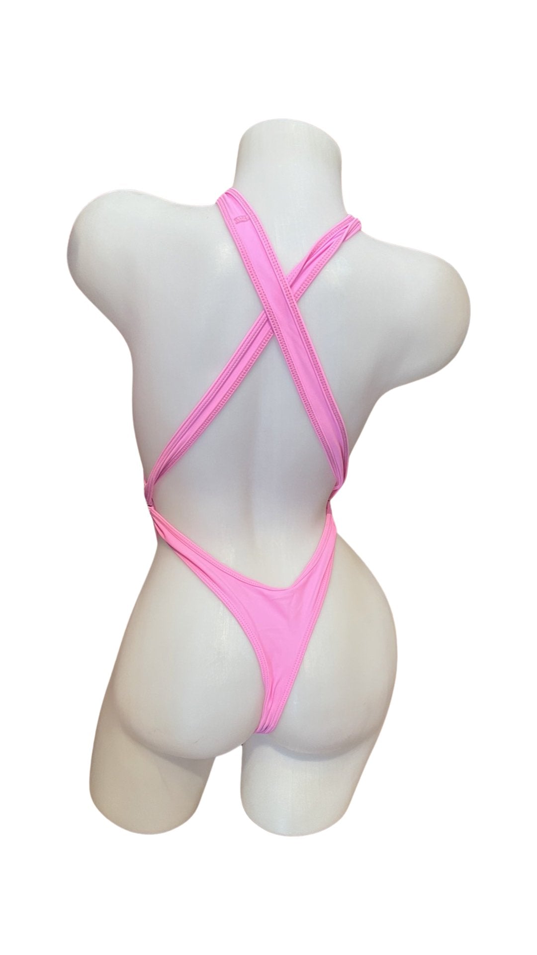 Criss Cross Sling Shot - Baby Pink - Model Express VancouverLingerie