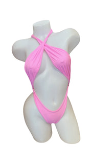 Criss Cross Sling Shot - Baby Pink - Model Express VancouverLingerie