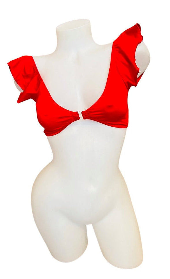 Crop Top Red - Model Express Vancouver
