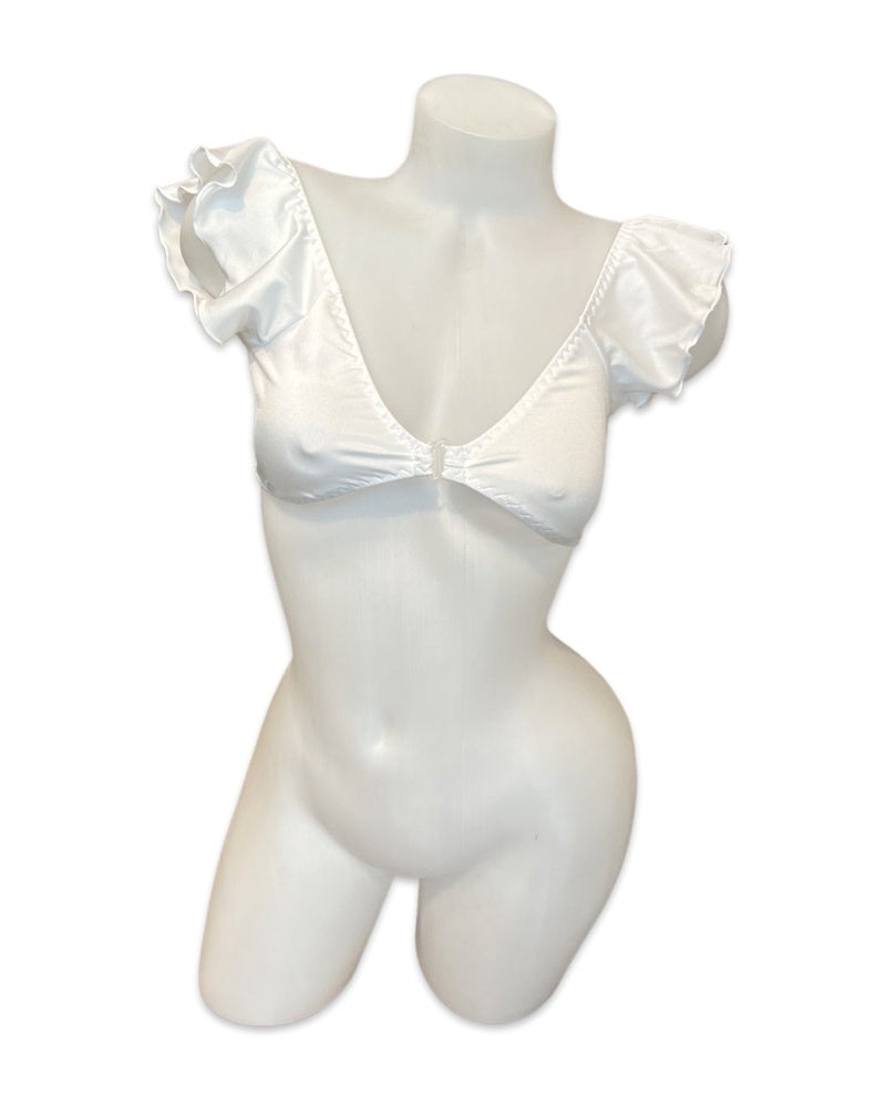 Crop Top White - Model Express Vancouver