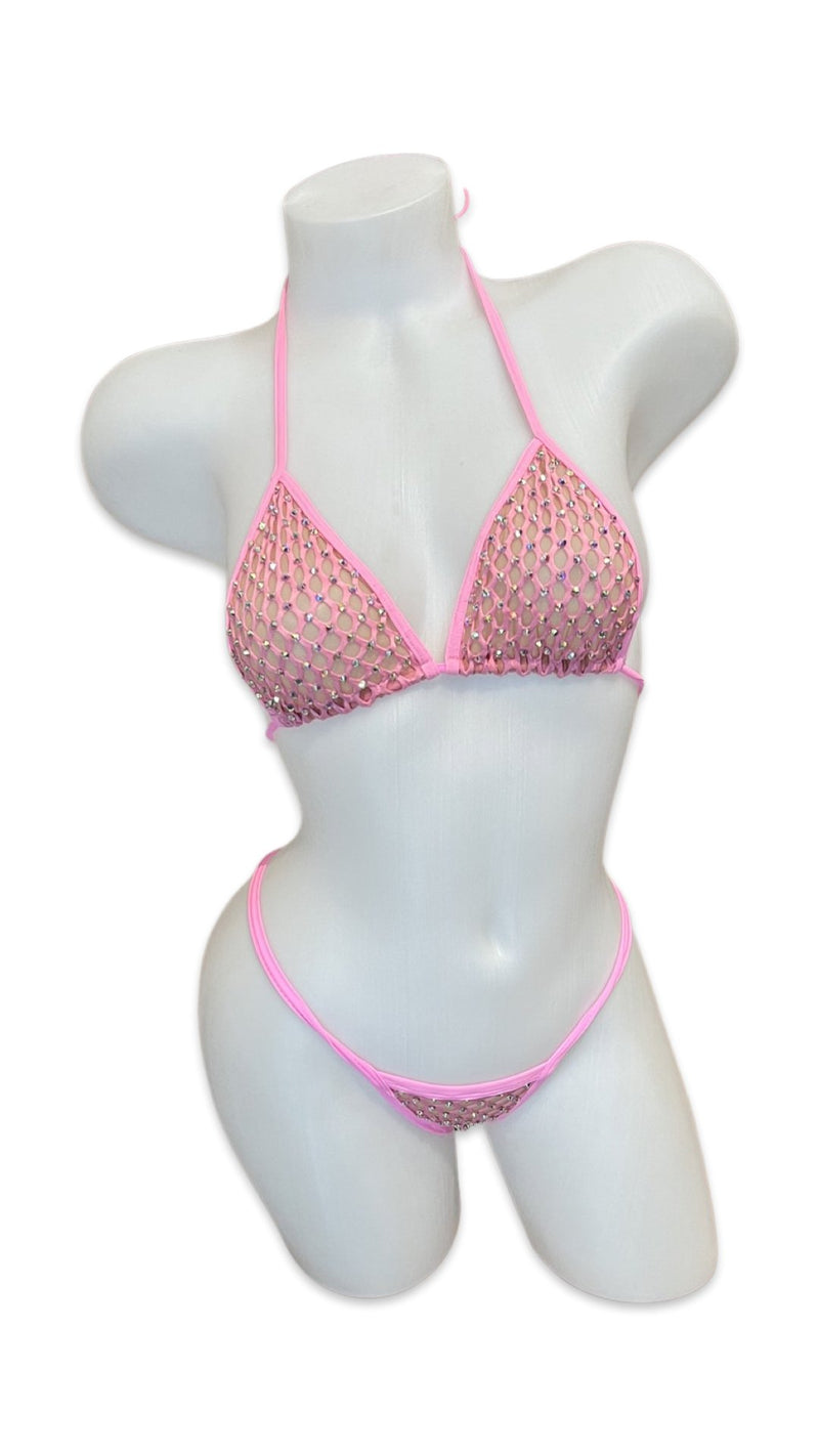 Crystal Bikini - Baby Pink - Model Express VancouverLingerie