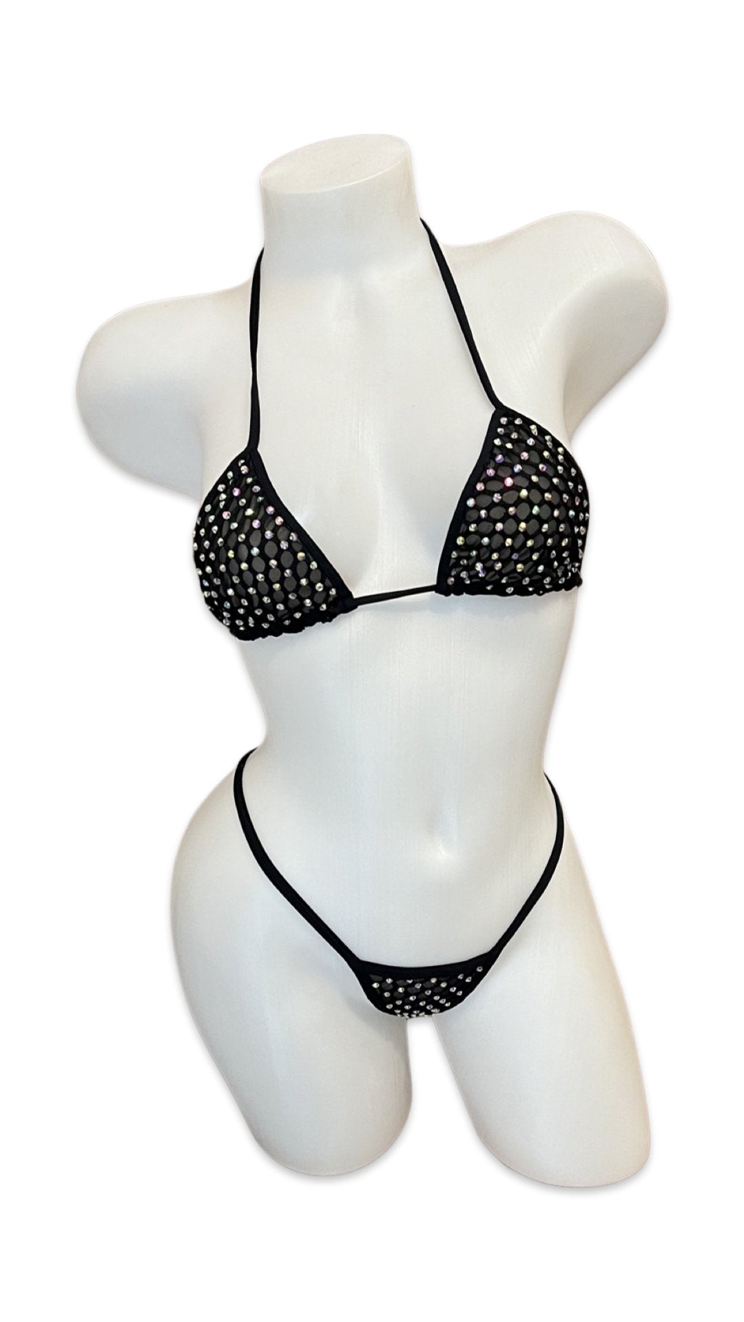 Crystal Bikini - Black - Model Express VancouverLingerie