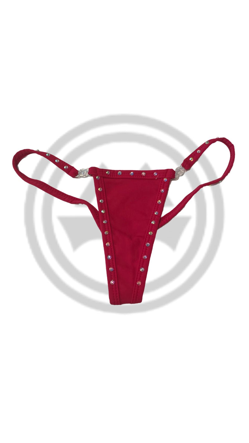 Crystal Thin Clip G - String - Red - Model Express VancouverLingerie