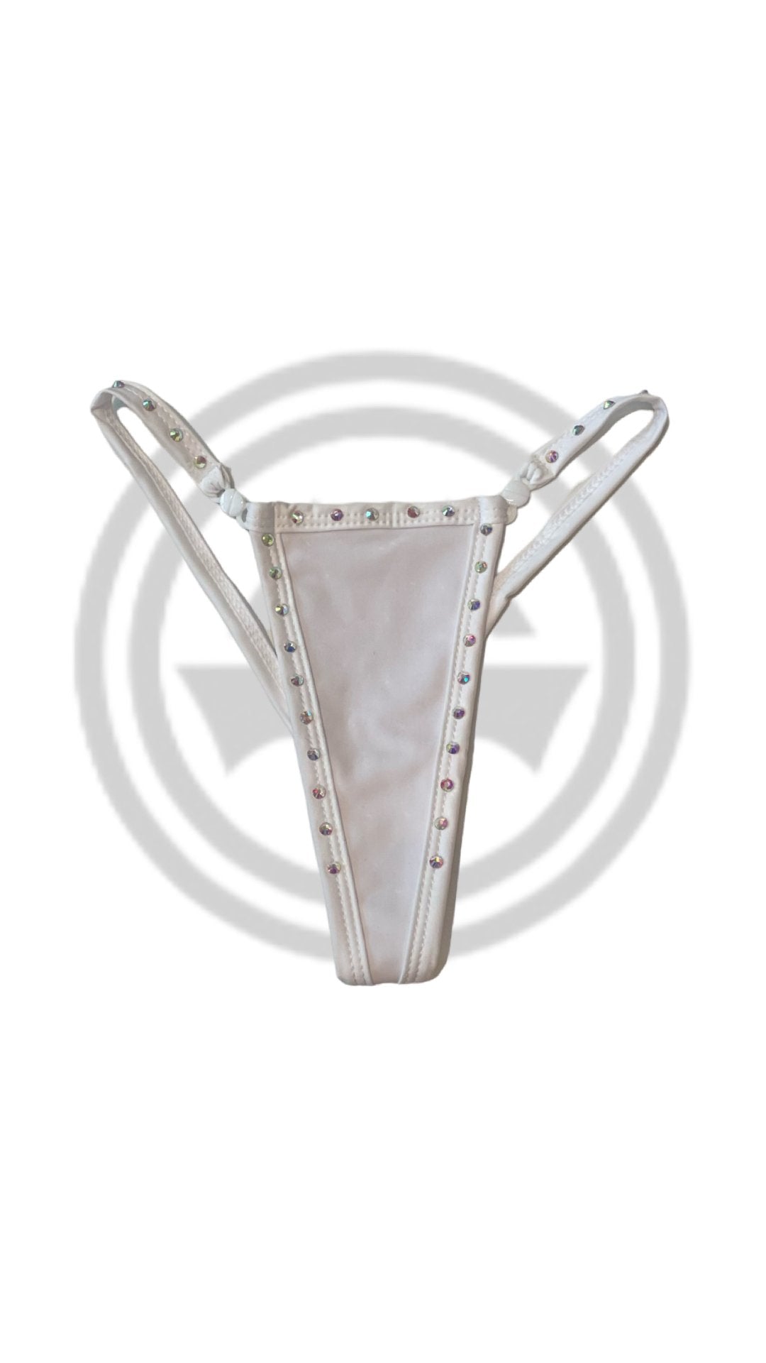 Crystal Thin Clip G - String - White - Model Express VancouverLingerie