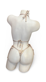 Crystal Under Bust Bikini Champagne - Model Express VancouverLingerie