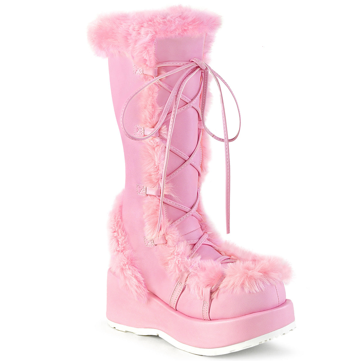 Demonia Cubby-311 - B. Pink Vegan Leather