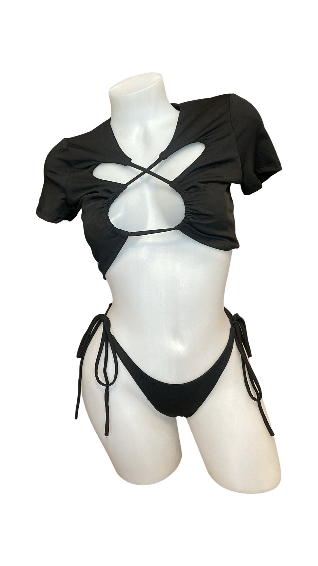 Cut Out T-Shirt Bikini Set - Model Express VancouverBikini