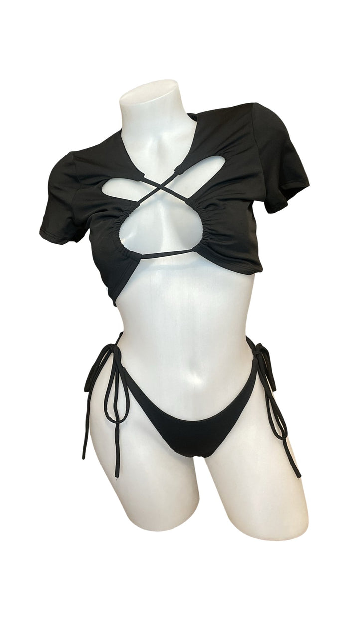 Cut Out T-Shirt Bikini Set - Model Express VancouverBikini