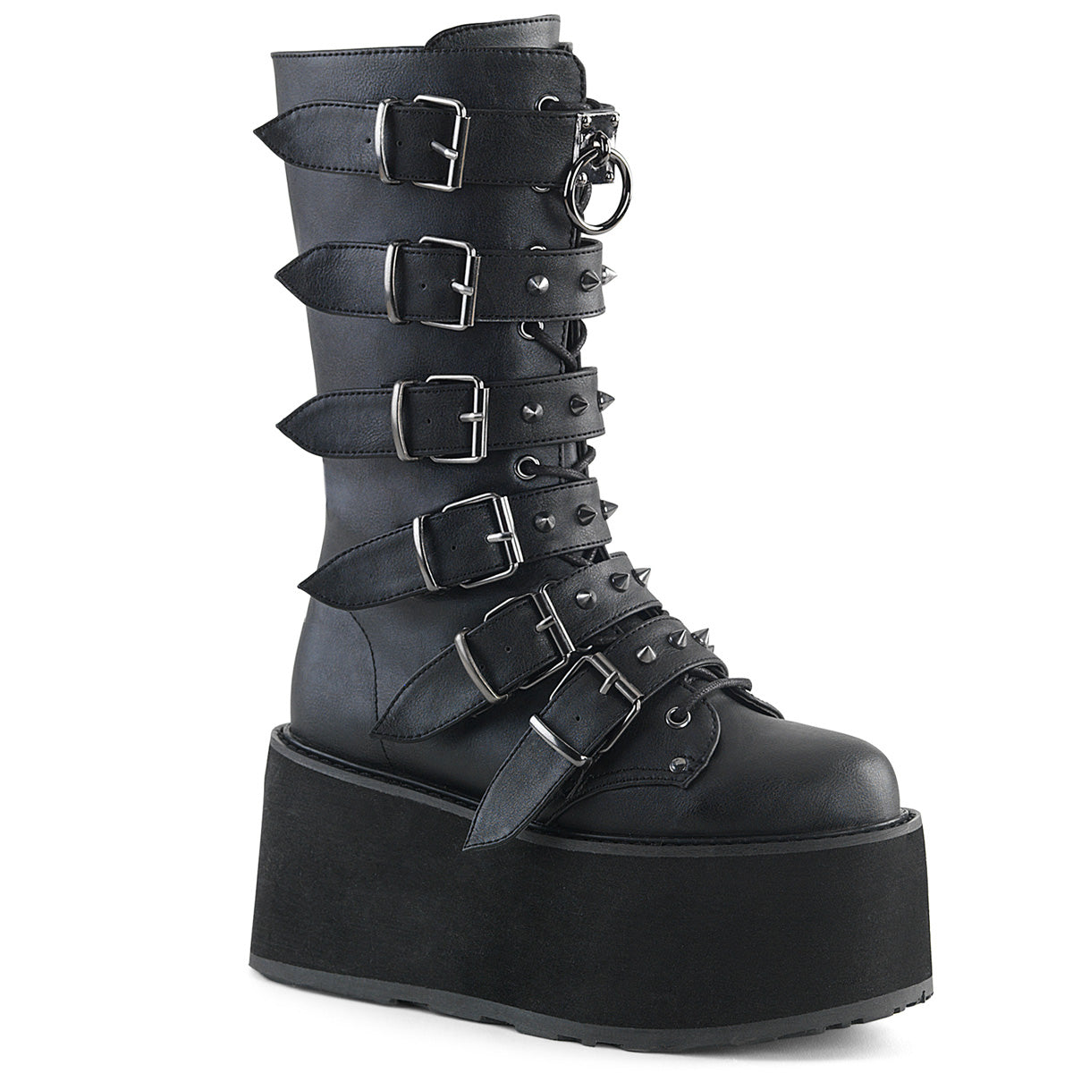Demonia Damned-225 - Blk Vegan Leather