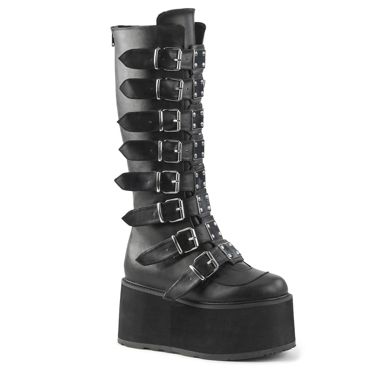 Demonia Damned-318 - Blk Vegan Leather