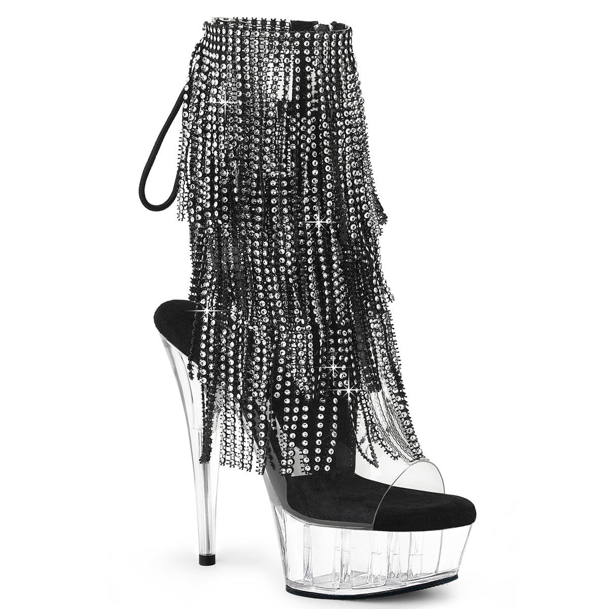 Pleasers Delight-1017Rsf - Clr-Blk/Clr