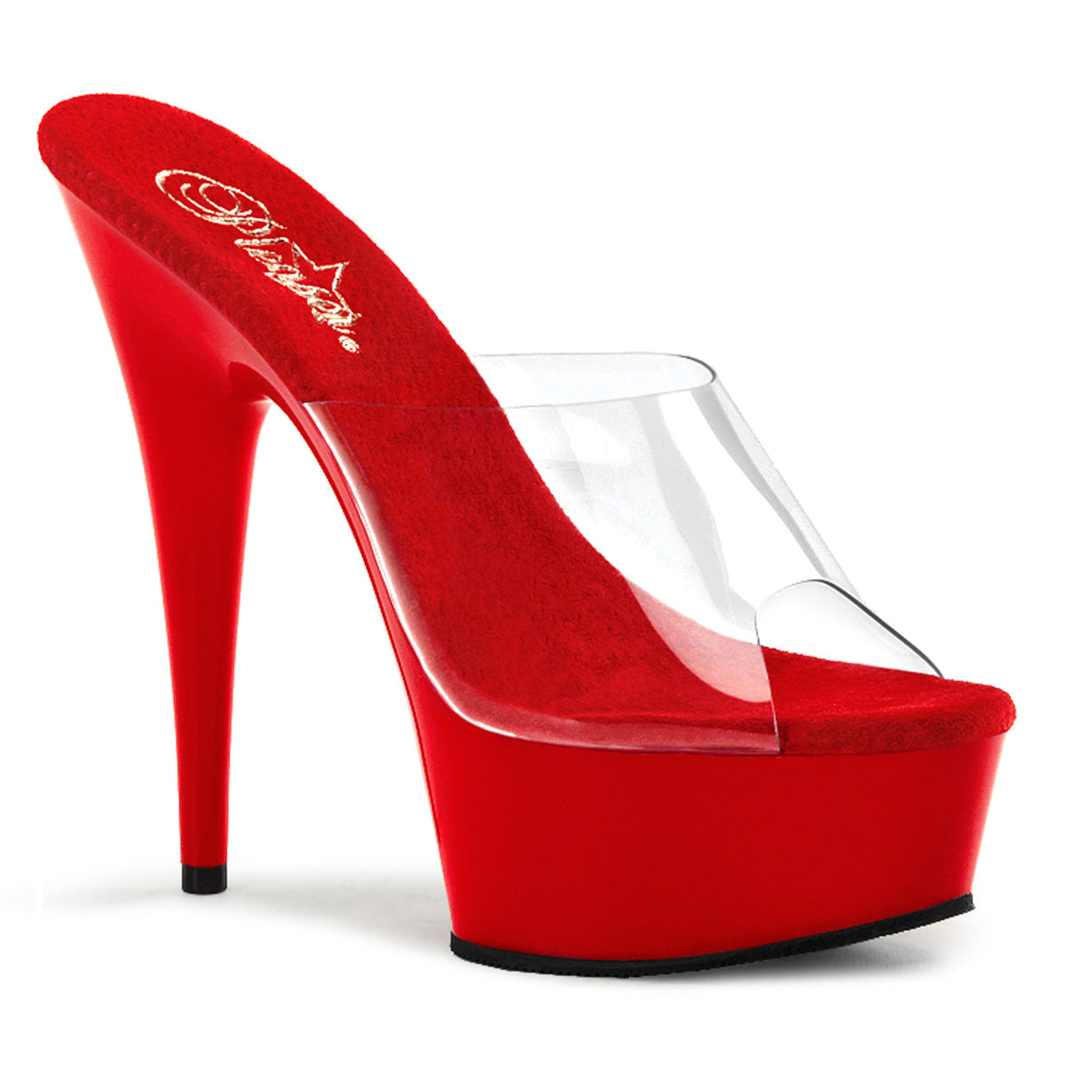 Pleasers Delight-601 - Clr/Red