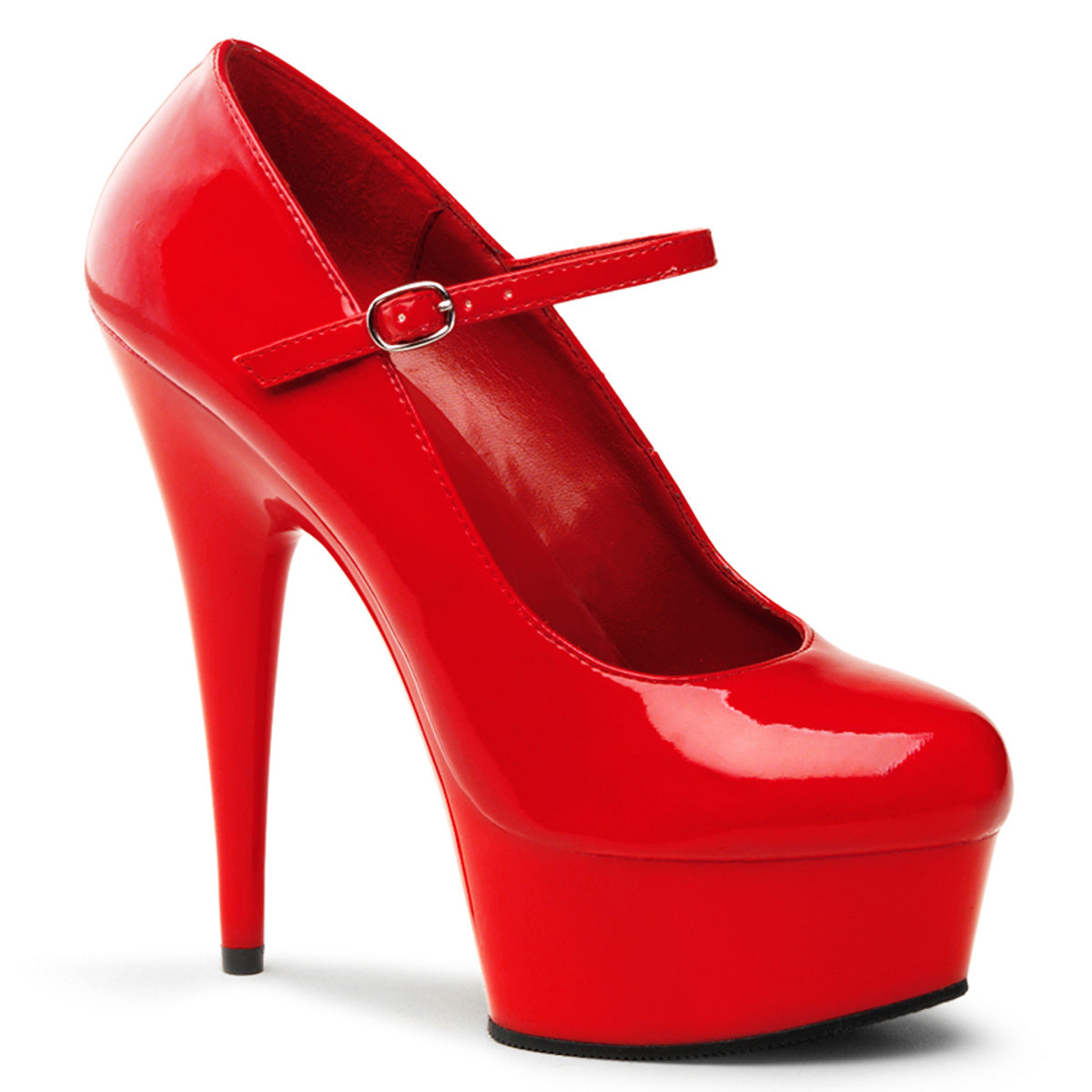 Pleasers Delight-687 - Red/Red