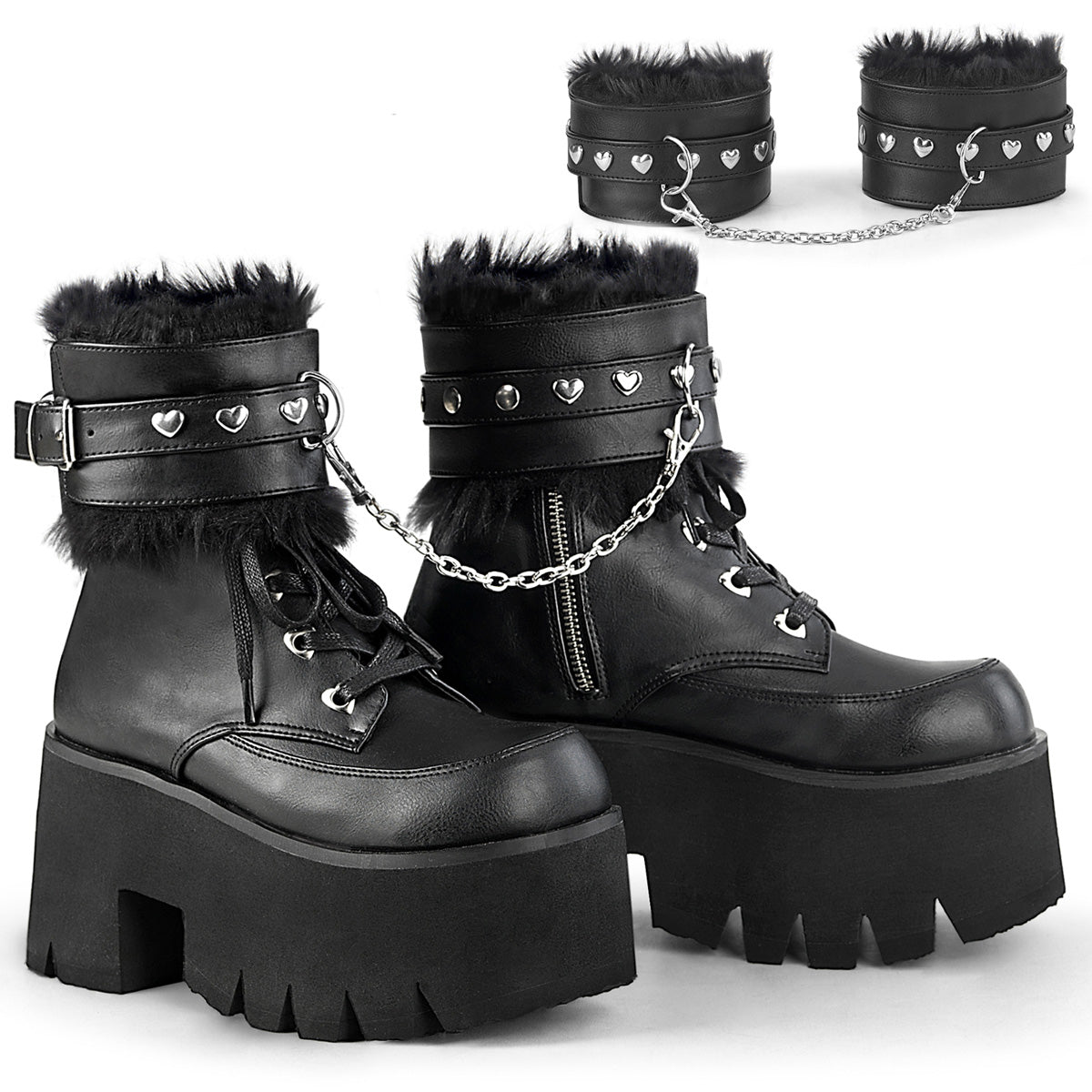 Demonia Ashes 57 Black - Model Express VancouverBoots