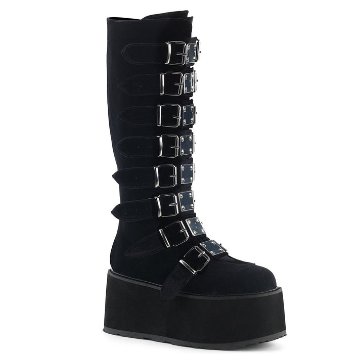 Demonia Damned 318 Black Velvet - Model Express VancouverBoots