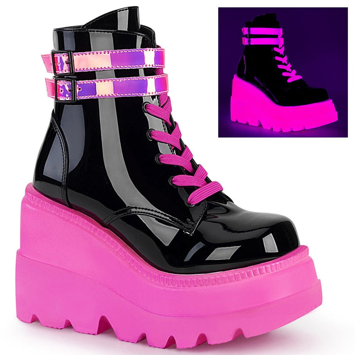 Demonia Shaker 52 Neon Pink/Black - Model Express VancouverBoots