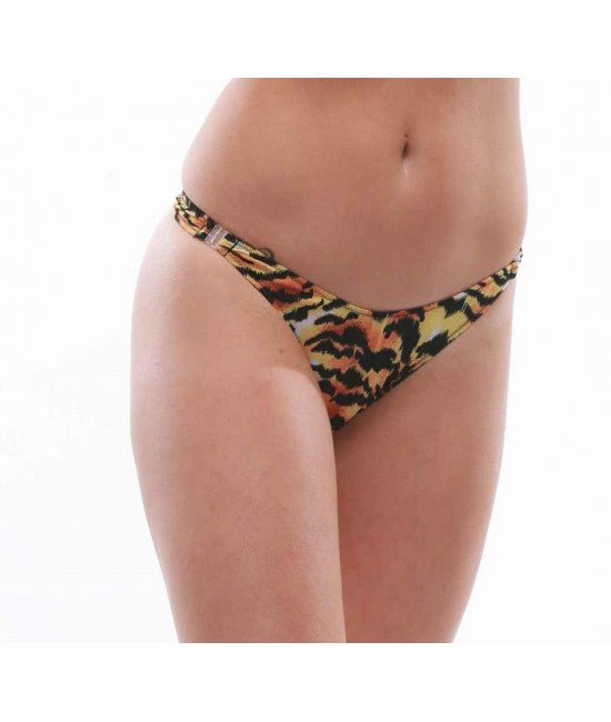 Detachable T-Back Thong with Clips - Tiger - Model Express VancouverBikini