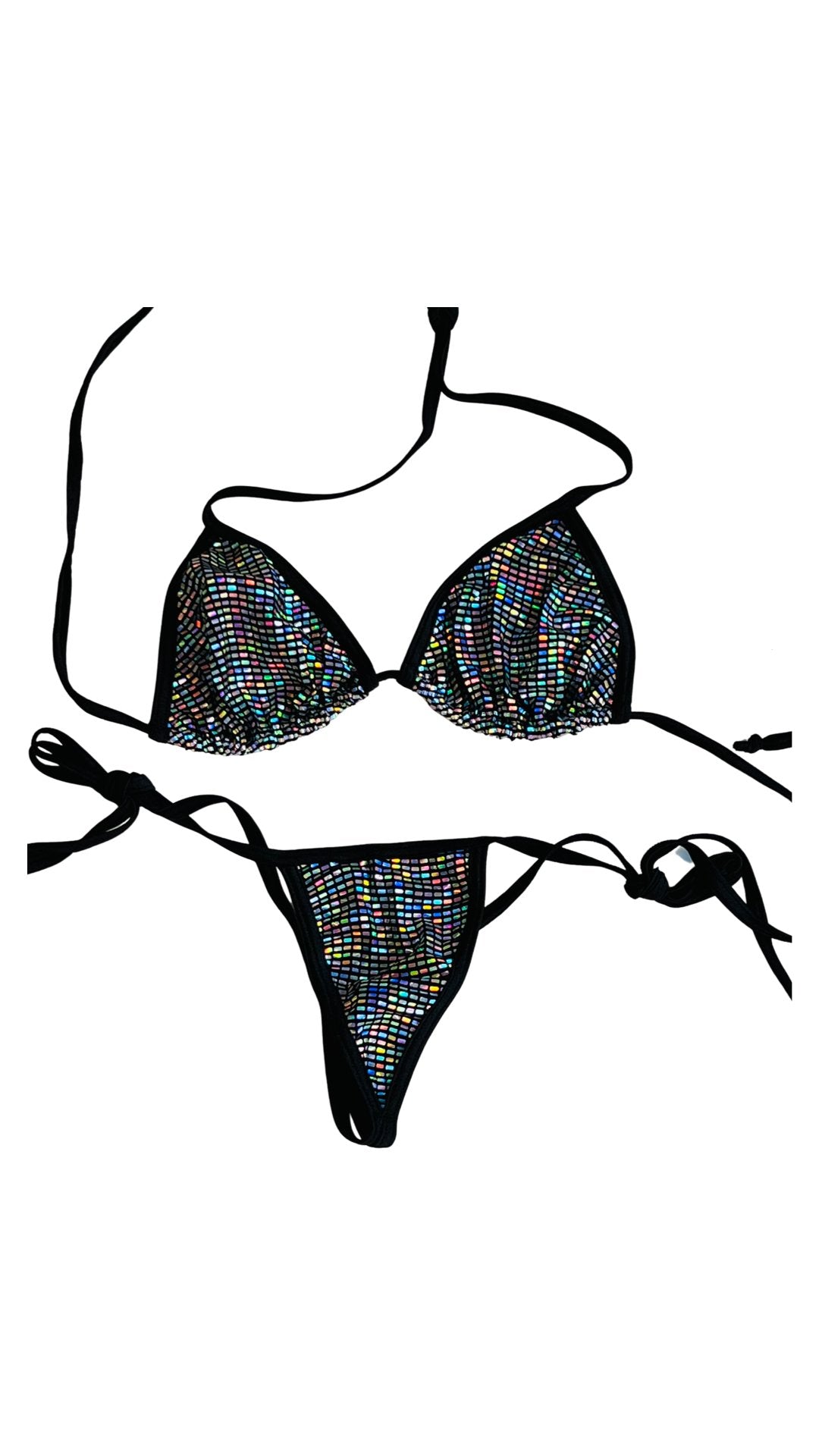 Disco Ball Bikini Black - Model Express VancouverBikini